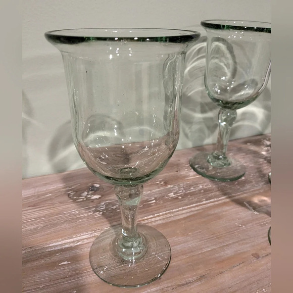 Set of 6 Casa by Pottery Barn water goblets - Picture 7 of 11